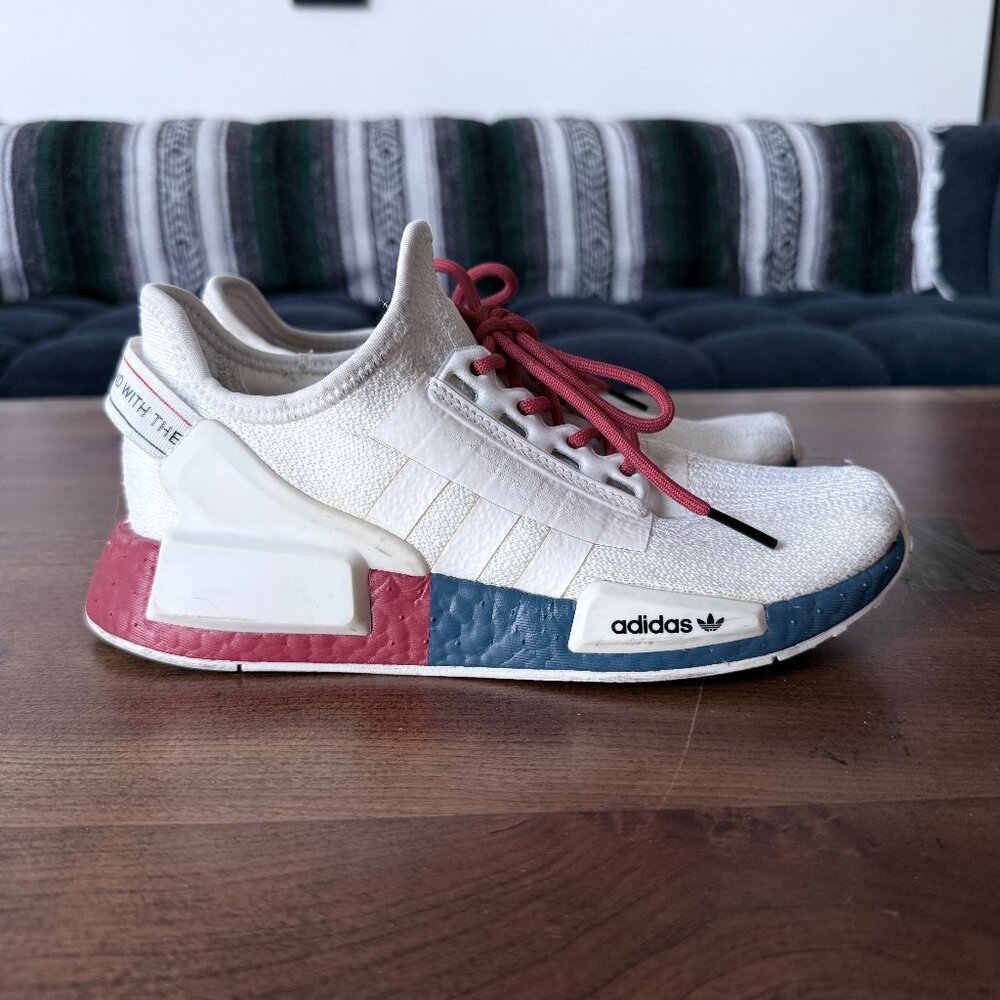 Adidas NMD_R1 V2 'White Lush Red Blue'